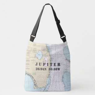 Nautisch thema voor de breedtegraad van Zuid-Flori Crossbody Tas