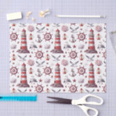 Nautisch thema - Vuurtoren, Koraal, Marine Life Tissuepapier (Craft)