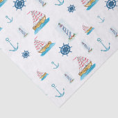 Nautisch thema waterverf tissuepapier (Detail)