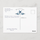 Nautisch-thema Zeeen en Groeten Vakantie Briefkaar Briefkaart (Achterkant)