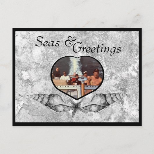 Nautisch-thema Zeeen & Groeten Vakantie Briefkaart (Voorkant)