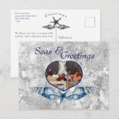 Nautisch-thema Zeeen & Groeten Vakantie Briefkaart (Voorkant / Achterkant)