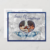 Nautisch-thema Zeeen & Groeten Vakantie Briefkaart (Voorkant / Achterkant)