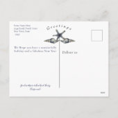 Nautisch-thema Zeeen & Groeten Vakantie Briefkaart (Achterkant)