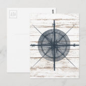 nautisch-thematisch kompas briefkaart (Voorkant / Achterkant)