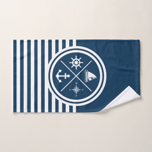 Nautisch thematisch ontwerp bad handdoek (Handdoek)