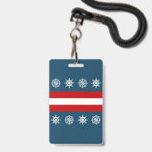Nautisch thematisch ontwerp badge (Achterkant met lanyard)