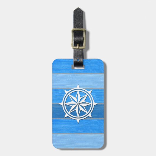 Nautisch thematisch ontwerp bagagelabel (Voorkant verticaal)
