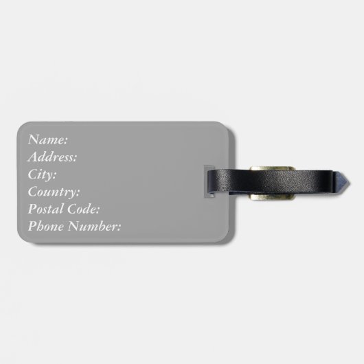 Nautisch thematisch ontwerp bagagelabel (Achterkant horizontaal)