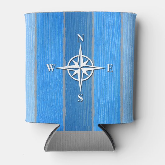 Nautisch thematisch ontwerp blikjeskoeler (Voorkant)