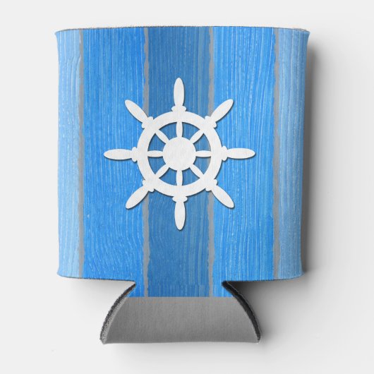 Nautisch thematisch ontwerp blikjeskoeler (Voorkant)