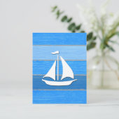 Nautisch thematisch ontwerp briefkaart (Staand voorkant)