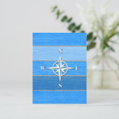 Nautisch thematisch ontwerp briefkaart (Staand voorkant)
