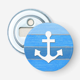 Nautisch thematisch ontwerp button flesopener