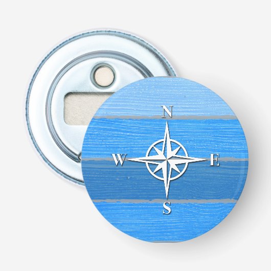 Nautisch thematisch ontwerp button flesopener (Voorkant)