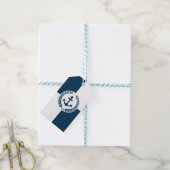 Nautisch thematisch ontwerp cadeaulabel (Met Touw)