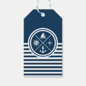 Nautisch thematisch ontwerp cadeaulabel (Voorkant)