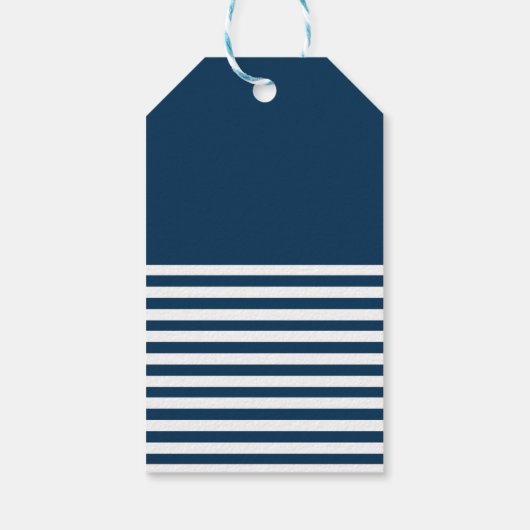 Nautisch thematisch ontwerp cadeaulabel (Achterkant)