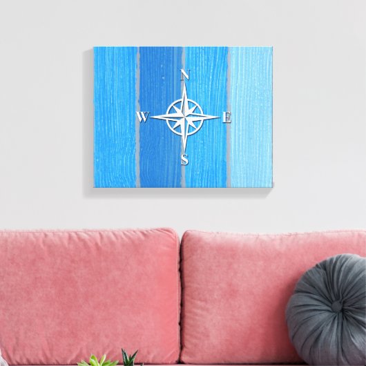 Nautisch thematisch ontwerp canvas afdruk (Insitu (Woonkamer))