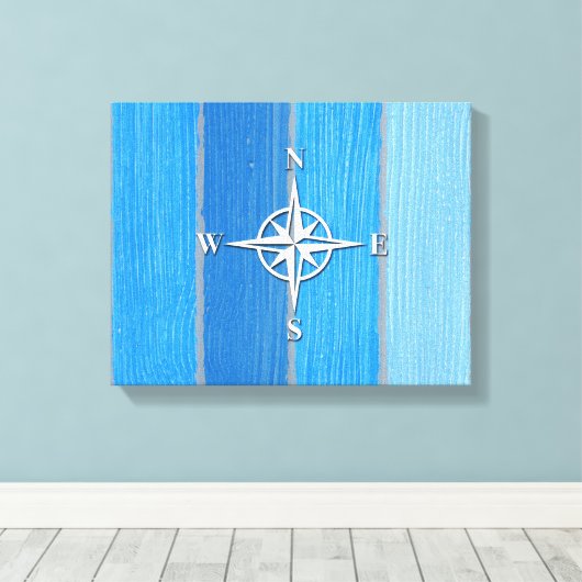 Nautisch thematisch ontwerp canvas afdruk (Insitu (Houten vloer))