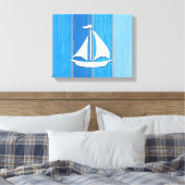 Nautisch thematisch ontwerp canvas afdruk (Insitu (Slaapkamer))