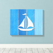 Nautisch thematisch ontwerp canvas afdruk (Insitu (Houten vloer))