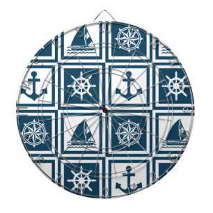 Nautisch thematisch ontwerp dartbord