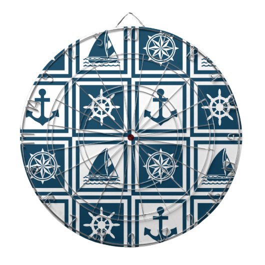 Nautisch thematisch ontwerp dartbord (Voorkant)