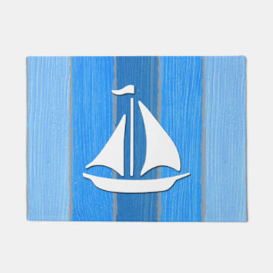 Nautisch thematisch ontwerp deurmat