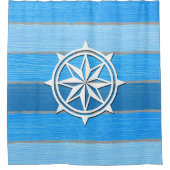 Nautisch thematisch ontwerp douchegordijn (Voorkant)