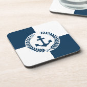 Nautisch thematisch ontwerp drankjes onderzetter (Linkerzijde)