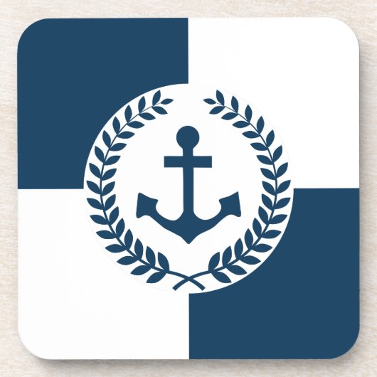 Nautisch thematisch ontwerp drankjes onderzetter (Voorkant)