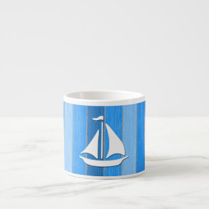 Nautisch thematisch ontwerp espresso kop