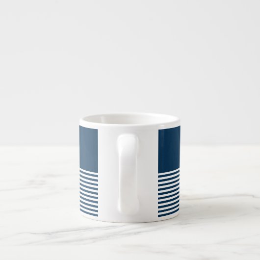 Nautisch thematisch ontwerp espresso kop (Achterkant)