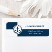 Nautisch thematisch ontwerp etiket (Insitu)