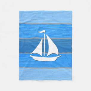 Nautisch thematisch ontwerp fleece deken