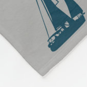 Nautisch thematisch ontwerp fleece deken (Hoek)