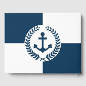 Nautisch thematisch ontwerp gastenboek (Achterkant)