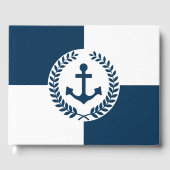 Nautisch thematisch ontwerp gastenboek (Voorkant)