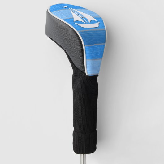 Nautisch thematisch ontwerp golfheadcover (Schuin)