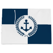 Nautisch thematisch ontwerp groot cadeauzakje (Voorkant)