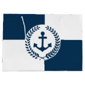 Nautisch thematisch ontwerp groot cadeauzakje (Achterkant)