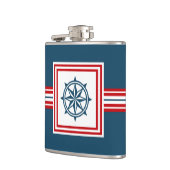 Nautisch thematisch ontwerp heupfles (Links)