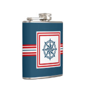 Nautisch thematisch ontwerp heupfles (Rechts)