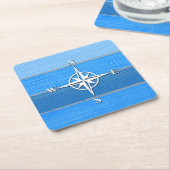 Nautisch thematisch ontwerp kartonnen onderzetters (Schuin)