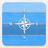 Nautisch thematisch ontwerp kartonnen onderzetters (Voorkant)