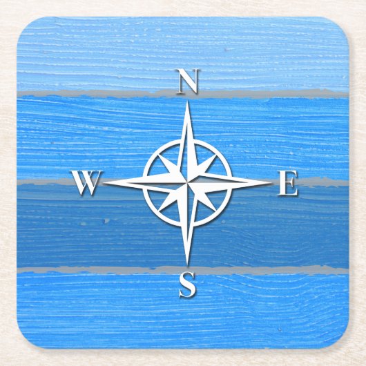 Nautisch thematisch ontwerp kartonnen onderzetters (Voorkant)