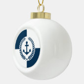 Nautisch thematisch ontwerp keramische bal ornament (Rechts)