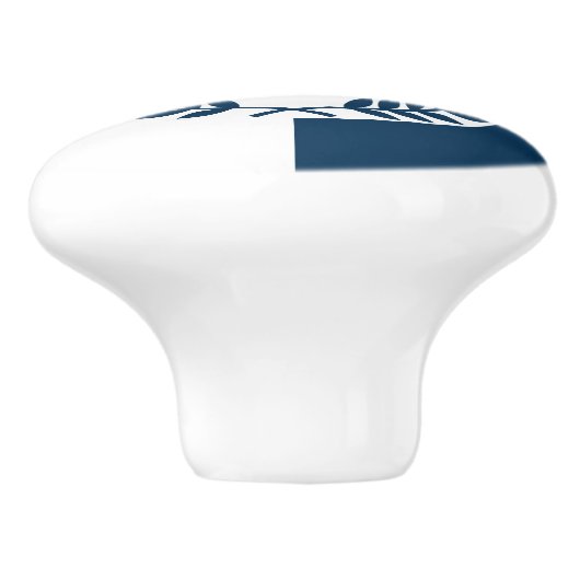 Nautisch thematisch ontwerp keramische knop (Zijkant)