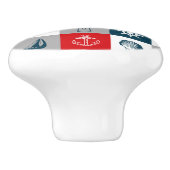 Nautisch thematisch ontwerp keramische knop (Zijkant)